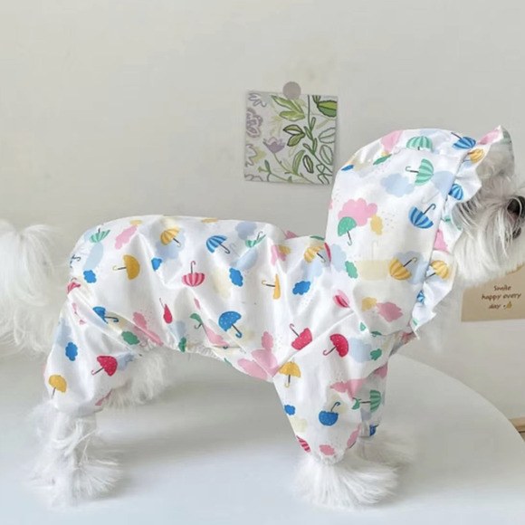 Other - Pet Raincoat Umbrella Waterproof Cute  Dog Raincoat  Size XS